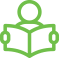 ikona za čitanje - zelena